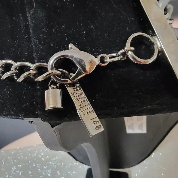 LAFAYETTE 148 NEW YORK Necklace Made In Italy | eBay Lafayette 148 New York Over-sized Double Chain Necklace